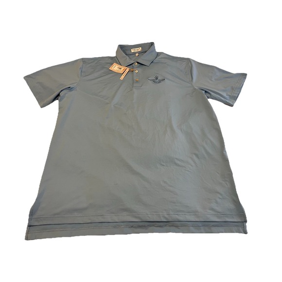 Peter Millar Other - NWT PETER MILLAR SHIRT SUMMER COMFORT POLO Cottage Light Blue Embroidered